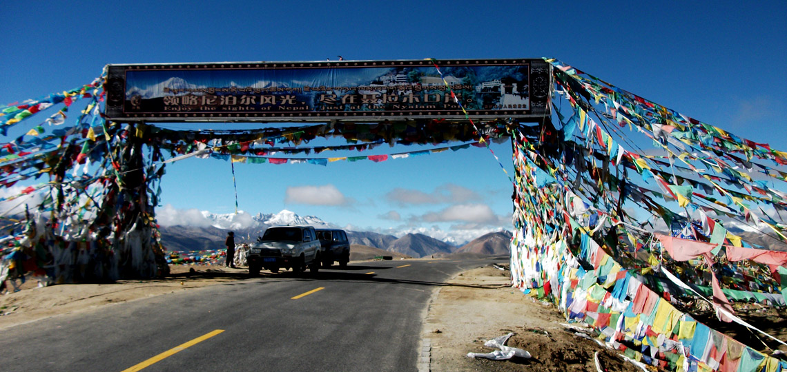 Decorative high passes on the way overland tour 