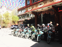 Bikers are in Shigatse Tibet 