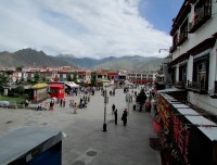 Barkhor Local tibetan streets in Lhasa 