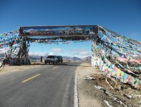 Decorative high passes during driving in Kailash 