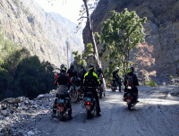 Road at Nepal side Motorbiking to Tibet 